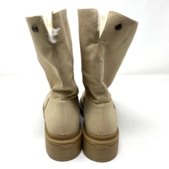 Rocket Dog Idea Women's Faux Fur Lining Boot, Chunky Heel, Natural Size 7 - Picture 6 of 7